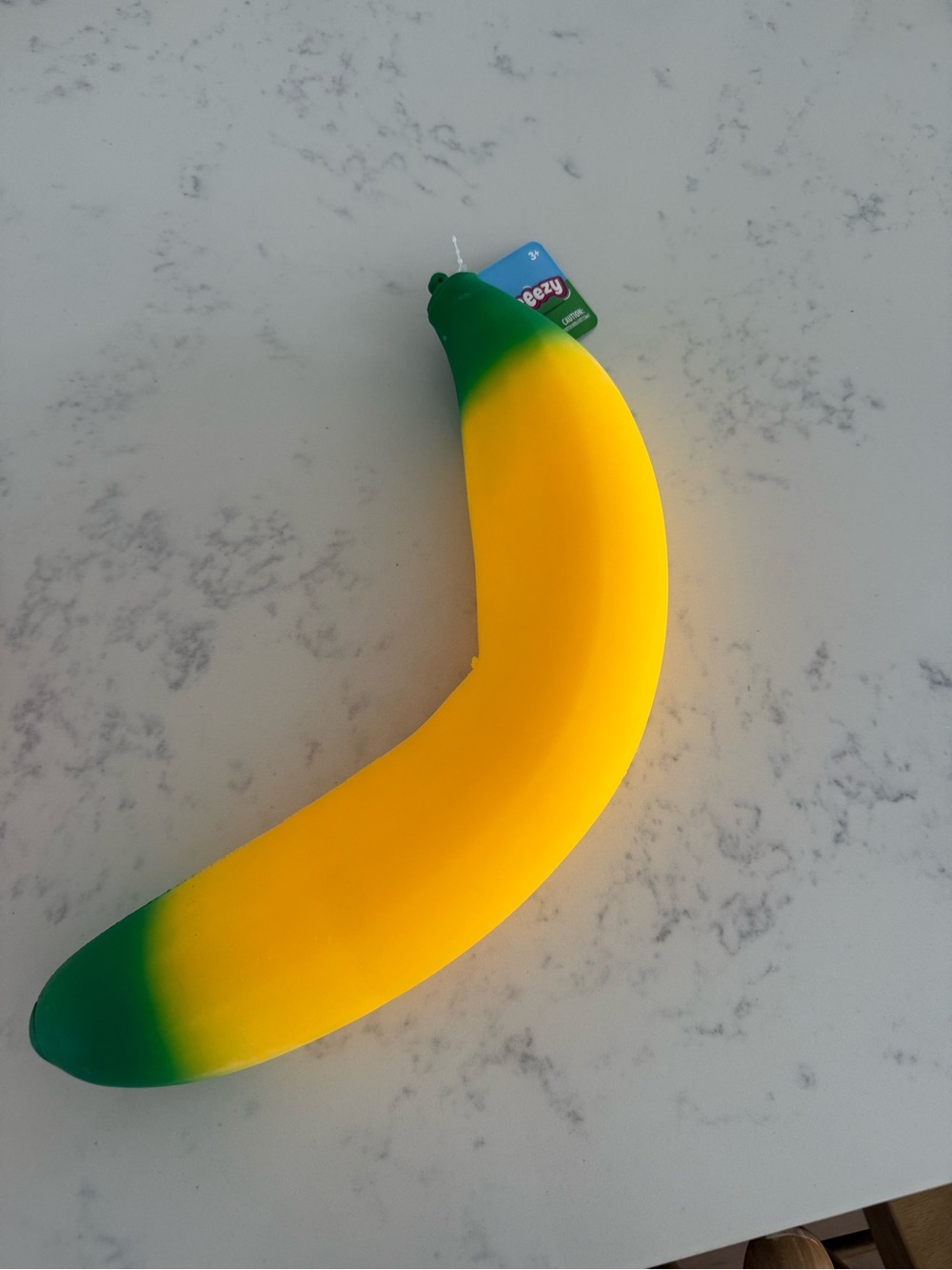 Squeezy brand yellow banana